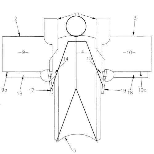 drawing from patent 538630 of a propulsion device